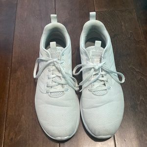 White Adidas Tennis Shoes (cloudfoam)